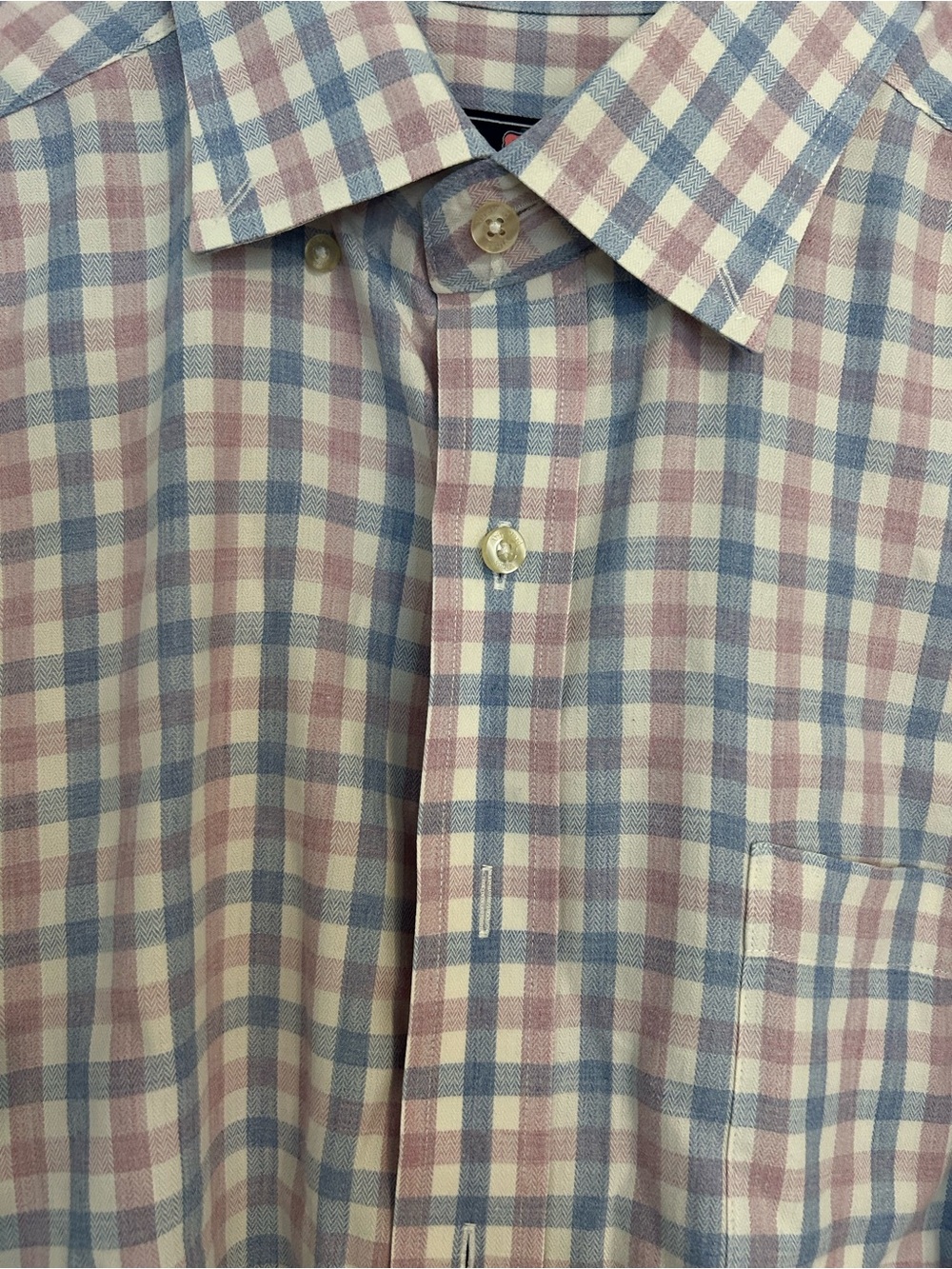Vineyard Vines Blue & Lavender Check Classic Fit Murray Button-Down Shirt